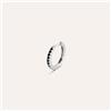 Stroili Mono Orecchino A Cerchio Gentleman Argento Rodiato Cubic Zirconia