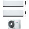 Toshiba CONDIZIONATORE TOSHIBA DUAL SPLIT CURVE 7000+15000 BTU WIFI INVERTER RAS-2M18G3AVG-E A+++