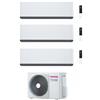 Toshiba CONDIZIONATORE TOSHIBA TRIAL SPLIT CURVE 7000+9000+12000 BTU WIFI INVERTER RAS-3M18G3AVG-E A+++