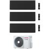Toshiba CONDIZIONATORE TOSHIBA TRIAL SPLIT CURVE 7000+7000+7000 BTU NERO WIFI INVERTER RAS-3M18G3AVG-E A+++