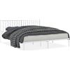 vidaXL Struttura letto con testiera in metallo bianco 180x200 cm