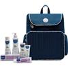 Mustela zaino baby care con pasta cambio 50 ml + detergente delicato 200 ml + hydra bebe' viso 40 ml + fluido detergente 300 ml