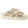 Mou - Sequins Criss-Cross Bio Sandal - - Shoes - Donna - Beige