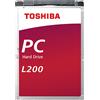 Toshiba L200 Laptop PC - disco rigido - 1 TB - interno - 2,5" (6,4 cm) - SATA 6Gb/s - 5400 rpm - buffer: 128 MB