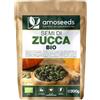 Amoseeds Semi di Zucca BIO 200g | Cucurbita pepo di Europea, Non Tostati, Senza Sale | Semi decorticati | 100% crudi e naturali | Qualità superiore