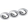 Trio Faretti da incasso kit Jura orientabile cromato Ø 8,3 cm 3 pz