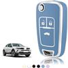 TOOMUME Cover Chiave TPU, Custodia Chiave Adatto per Chevrolet Sonic Cruze Opel Vauxhall Astra Corsa Zafira Adam Vectra Meriva Insignia GTC, Copri Chiavi Guscio Chiave Auto Telecomando - 3 Tasti L