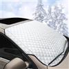 Comioke Copri Parabrezza Auto Inverno, Copri Vetro Auto Ghiaccio, Copertura per Parabrezza, Copertura Antigelo Antighiaccio Invernale per Maggior Parte dei Veicoli, 145 x 110cm