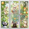Kangtaixin Adesivi per Finestre Spring - 9 Adesivi Riutilizzabili con Piccoli Animali, Decorazione per Finestre Senza Tracce per Bambini | Decorazioni Stagionali per la Casa e la Cameretta dei Bambini