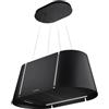 FABER BEAT XL BK MATT F80 - Cappa Cucina Aspirante Isola 80 cm Classe A Nero