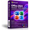 Microsoft Office 2024 Standard - Multi dispositivo - Attivazione Online - Fatturazione Italiana
