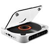 StarTech Lettore CD portatile - Batteria da 2000 mAh - Bluetooth - Uscite USB e AUX - Altoparlanti integrati - Funzione di ripetizione - Bianco