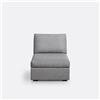 SO'HOME Poltrona, comfort superiore, chiné, Robin - grigio chiaro