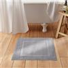 LA REDOUTE INTERIEURS Tappeto da bagno tinta unita in spugna 700 g/m², Scenario - Grigio medio