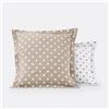 LA REDOUTE INTERIEURS Federa per guanciale puro cotone stampa a pois, Clarisse - Beige/Bianco