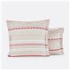 SO'HOME Federa per guanciale cotone, Tyrol - Beige/Rosso
