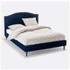LA REDOUTE INTERIEURS Letto velluto finitura borchiata con rete Andante - Blu Notte