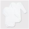 PETIT BATEAU Confezione da 2 body - Bianco