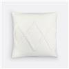 LA REDOUTE INTERIEURS Federa per cuscino in cotone tufté 65x65cm, Assa - Bianco