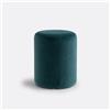 LA REDOUTE INTERIEURS Pouf velluto, Polina - Verde pavone