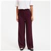 LA REDOUTE COLLECTIONS Pantaloni larghi in poliviscosa stretch - Viola Prugna