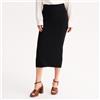 ANNE WEYBURN Gonna, in maglia - Nero