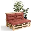 LA REDOUTE INTERIEURS Cuscino schienale outdoor per divano pallet, Samara - Rosso