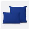 LA REDOUTE INTERIEURS Federa per guanciale bambini in cotone tinta unita, Scenario - Blu royal