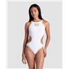 ARENA Costume da bagno intero da piscina Maxlife eco - Bianco/Oro
