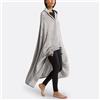 SO'HOME Plaid pile con maniche poliestere riciclato, Javi - grigio