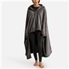 SO'HOME Plaid pile con maniche poliestere riciclato, Javi - Antracite