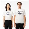 LACOSTE T-shirt classic fit stampata Lacoste Paris - Bianco
