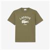 LACOSTE T-shirt classic fit stampata Lacoste Paris - verde oliva