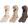 LA REDOUTE COLLECTIONS Confezione da 3 collant tinta unita a coste - Marrone + beige + ecru