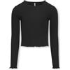 KIDS ONLY T-shirt corta a maniche lunghe - Nero