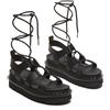 DR. MARTENS Sandali stile gladiatore Nartilla in pelle ATHENA - Nero