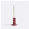 LA REDOUTE INTERIEURS Portacandele in ceramica intrecciata H9 cm, Vavy - rosa