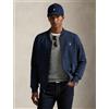 POLO RALPH LAUREN Giacca con zip tecnica a doppia maglia - Blu marino