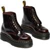 DR. MARTENS Stivaletti con plateau Sinclair in pelle Arcadia - Rosso Bordeaux
