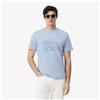 LACOSTE T-shirt in cotone classic fit - Azzurro