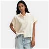LA REDOUTE COLLECTIONS Camicia ampia a maniche corte - Ecru