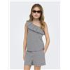 KIDS ONLY Top con stampa vichy - vichy nero/bianco