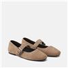 LA REDOUTE COLLECTIONS Ballerine baby in pelle con occhielli - beige