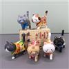 52TOYS Mofusand Qualia Snack Cat Series: Scatola a Sorpresa con Modellino Gatto Carino che Indossa Confezioni di Caramelle, Ornamento da Scrivania, Giocattolo, Regalo Divertente