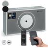 auna Vertico Radio Stereo Casa, Radio DAB/FM//DAB+, Radio Bluetooth + 28W con Altoparlanti Stereo, Lettore CD, Display LCD, Streaming, MP3, Radiosveglia, Radio Vintage in Legno a Corrente da Parete
