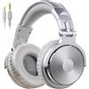 OneOdio Cuffie over ear con cavo, driver da 50 mm, suono basso, jack da 6,35 e 3,5 mm, porta di condivisione, cuffie chiuse per DJ per studio, podcast, monitor, telefono cellulare