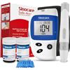 Sinocare Glucometro Safe-Accu2, Misuratore Glicemia Kit con 50 Strisce | Monitoraggio preciso della glicemia a casa, indicatore luminoso, memoria 200 risultati, senza codifica, facile da usare, kit