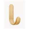 Normann Copenhagen Set di 2 ganci da parete in legno Curve - Marrone
