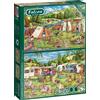Jumbo Spiele Jumbo Games Falcon Camping and Caravanning, puzzle, puzzle per adulti, gioco di puzzle, 2 x 500 pezzi, 11346