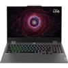 Lenovo Laptop Gaming LOQ 15AHP9, AMD Ryzen 7 7445HS, 15.6, IPS, 16GB RAM DDR5, 512GB SSD, NVIDIA GeForce RTX 3050 6GB, No Operating System, Luna Grey, Tastiera QWERTY